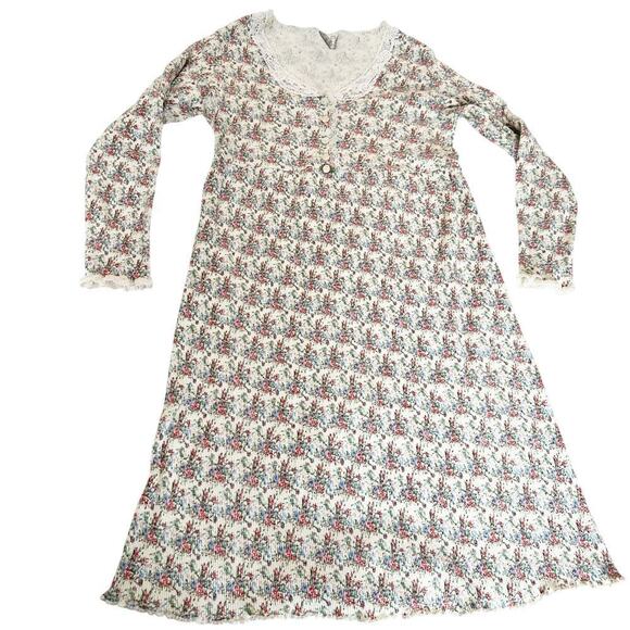 Appel Sleep Wear Floral Vintage Nightgown Size Small - Picture 2 of 9
